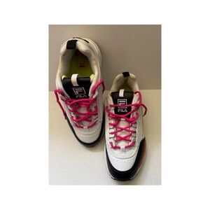 Fila Kids Sneakers - White and Pink